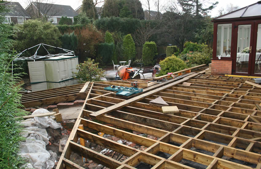 work required to transfor the paving and install decking bolton