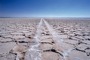 The driest place on earth is the Atacama desert, Chile which receives less than a millimetre of rain per year