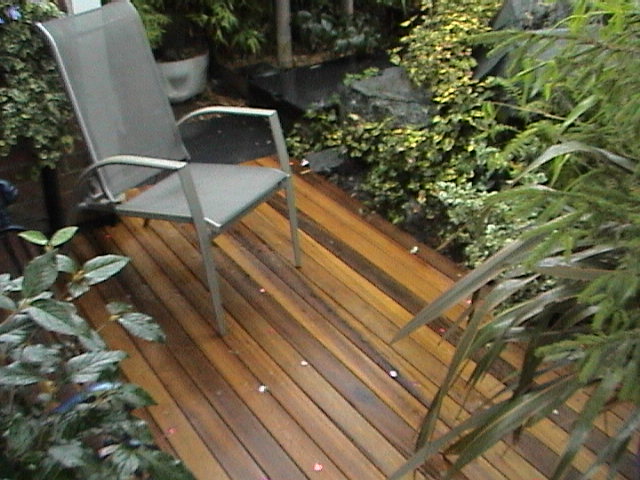Exclusive Hardwood decking for a touch of class!