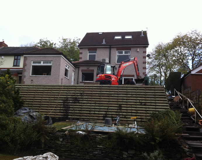 Retaining Wall Built in Bolton