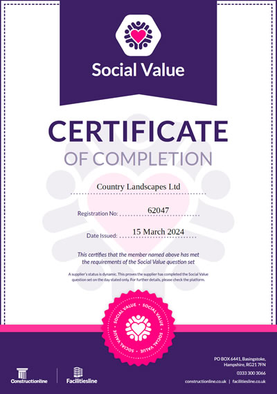 Social Value Certificate